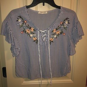 Striped Floral shirt